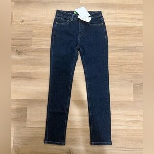 Sardine Rose for Free People Midnight Blue Skinny Jeans size 25 NWT
